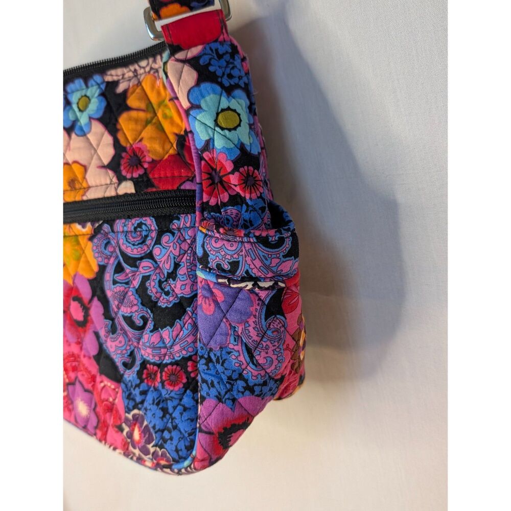 Vera Bradley On The Go Crossbody Bag Retired Floral Fiesta Shoulder Purse - Picture 5 of 8